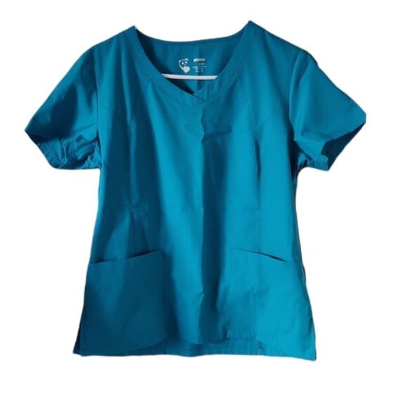 Pandamed Scrub Top and Pants (Teal Scrubs) - Picture 1 of 11